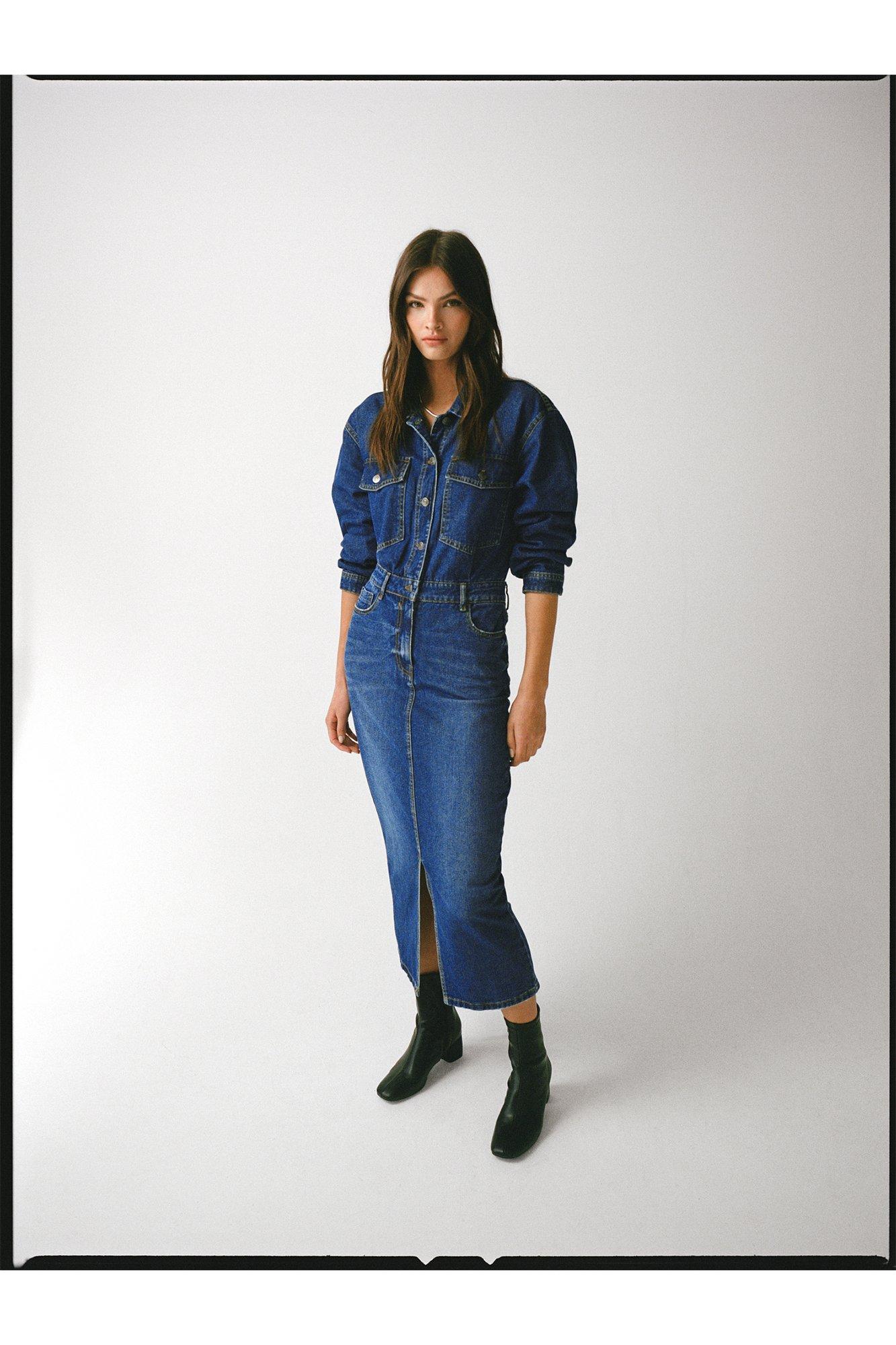 Dorothy perkins indigo sales denim shirt dress